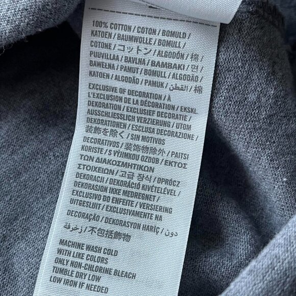 Y2K Abercrombie & Fitch Henley Mens XL Gray Long Sleeve 100% Cotton Tee - Picture 7 of 7